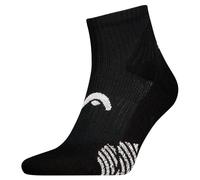 HEAD Padel Quarter Sock, Negro, 39-42 Unisex Adulto