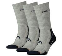 HEAD Performance Crew 3P Calcetines, Hombre, Gris, 35/38