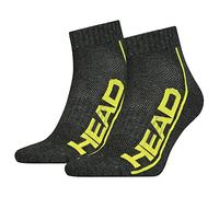 Head PERFORMANCE QUARTER 2P UNISEX - C: Dark grey/Lime T: 35/38
