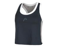 Head Play Crop Camiseta De Tirantes Mujeres - Azul Oscuro, Blanco
