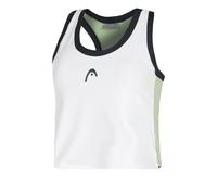 Head Play Crop Camiseta De Tirantes Mujeres - Blanco, Azul Oscuro