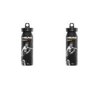 HEAD Prime Squash Balls, 3 Bolas, Color Negro (Paquete de 2)