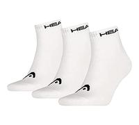 HEAD Quarter 3P Calcetines, Hombre, Blanco, 35/38