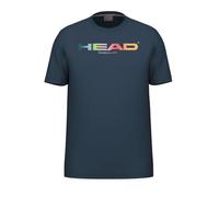 HEAD Rainbow T-Shirt Men Camiseta, Azul Marino, M para Hombre