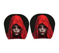 Head Rest Cover - For Car 2 Pieces Halloween Spooky Reusable Interior Decor