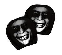 Head Rest Cover, Halloween Elastic Headrest Protector, Soft Vehicle Accessory, Easy to Install and Remove for Daily Use, Taxi, Truck, Van, Scooter, Rides, 10,24 x 11,02 pulgadas