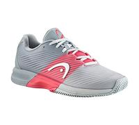 HEAD Revolt Pro 4.0 Arcilla Señoras Zapato de Tenis, Womens, Gris/Coral, 37