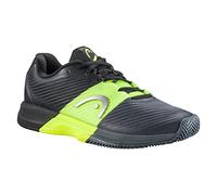 HEAD Revolt Pro 4.0 Arcilla Señores Zapato de Tenis, Mens, Negro/Amarillo, 39