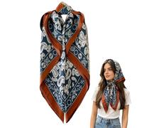 Head Scarf Bandana Satin - Hair Wrap for Women Styling Protection | Lightweight Polyester Satin Square 27 Inch Smooth Glossy Fabric Suitable Curly Straight Sleep Office Travel Fashion Accessory