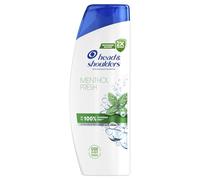 Head & Shoulders Champú anticaspa diario Menthol Fresh de 400 ml, hasta un 100% de protección contra la caspa, clínicamente probado, para todo tipo de cabello y cuero cabelludo, frescura y olor a