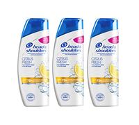 Head & Shoulders, Citrus Fresh - Champú anticaspa para cabello graso, purifica y protege tu cabello y piel peluda, Fórmula 3 x 285 ml