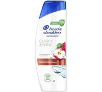 Head & Shoulders Clarify & Shine - Champú anticaspa, 330 ml, con fórmula de sidra de manzana, tecnología de equilibrio microbioma para limpieza profunda, Fresh Scent & Smooth Shine Pack de 3
