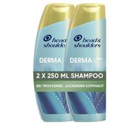 Head & Shoulders DERMAXPRO Champú anticaspa calmante, 2 x 250 ml, cuidado del cuero cabelludo para cuero cabelludo seco y con picazón (asociado con caspa), con extracto de cactus, aloe activo y