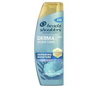 Head & Shoulders DermaXPro Champú hidratante anticaspa 500 ml con aceite de coco y complejo de ceramida, 72H de hidratación para cuero cabelludo seco