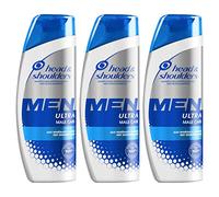 Head & Shoulders Men Ultra Male Care Shampoing Antipelliculaire, Pour un Cuir Chevelu Propre, Aux Minéraux Marins, Lot de 3x250 ml