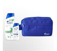 Head & Shoulders Set de viaje refrescante - Menthol Fresh 250ml & Classic Clean 95 ml para prevenir la caspa y refrescar la piel