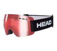 HEAD SOLAR JR - Gafas de esquí y snowboard para niños y jóvenes, talla juvenil, color rojo