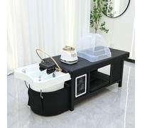 Head Spa Cama De Champú, Mesa De Masaje, Equipo De Spa Head Con Soportes Para Circulación De Agua, Fumigación Y Cuidado Del Cuero Cabelludo LED, Cuenco De Champú Acrílico Para Spa, Salón De Belleza, P