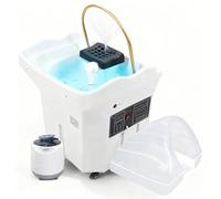 Head Spa Equipment con Tanque Agua 60 L Equipo SPA Japonés Lavacabezas Peluquería Lavabo de Champú Circulación Agua Cama Equipo Capilar Fumigación Temperatura Ajustable para Salones