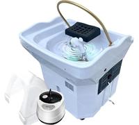 Head Spa Equipment - Lavabo de champú de circulación de agua con tanque de agua de 60 L y terapia de luz de fumigación para una solución completa de cuidado de la cabeza