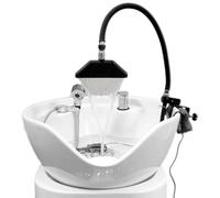 Head Spa Equipment - Marco portátil de circulación de agua para masaje con cabezal de ducha de cascada ajustable de 360° para peluquería