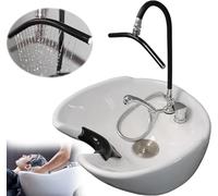 hocvseo Head SPA Estante De Circulación De Agua, Cabezal De Ducha para Lavabo De SPA, Masaje De Cabeza para Lavado De Cabello, Ducha En Cascada Doblada para SPA, para Peluquería, Hogar