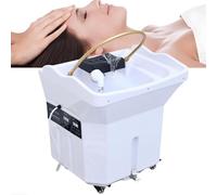 Head Spa Lavabo Para Cabello Para Personas Postradas En Cama Con Lavabo De Champú De Circulación De 60 L, Para Head Spa Y Peluquerías (WHITE)