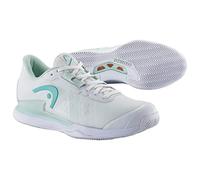 Head Sprint Pro 3.5 Clay Women, Zapatos de Tenis Mujeres, White/Aqua, 38.5