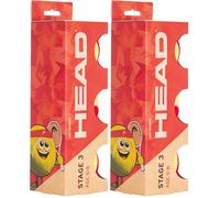 Head Stage 3 Red - Bote de 3 Pelotas Pelotas de Tenis - Pelotas para niño - (Bote de 3 Pelotas)
