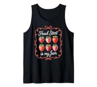 Head Start is My Jam Strawberry Teacher, Estudiante de prekínder, Divertido Camiseta sin Mangas
