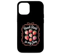 Head Start is My Jam Strawberry Teacher Pre-k Student Funny Carcasa para iPhone 12/12 Pro