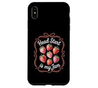 Head Start is My Jam Strawberry Teacher Pre-k Student Funny Carcasa para iPhone XS MAX