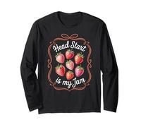 Head Start is My Jam Strawberry Teacher Pre-k Student Funny Manga Larga