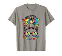 Head Start Teacher Messy Bun - Gafas de Sol con teñido Anudado Camiseta