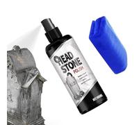 Head Stone Cleaner Portable, Granite Spray 100ml, Tombstone Cleaner Universal Sturdy Device Smooth Aid, Modern Cemetery Care Style, Accessory for Marble Concrete Tile Patio Gravestone Paint 120g