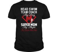 Head Swim Team Coach - Supermom Tshirts Camisetas y Tops(XX-Large)