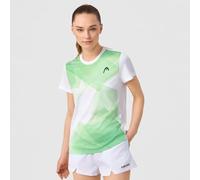 HEAD Tie-Break - Camiseta para Mujer, diseño de visión de impresión, Color Verde