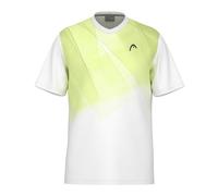 HEAD Topspin T-Shirt Boys Camiseta, Lima Blanca, 152 Unisex niños