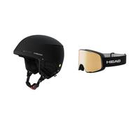 HEAD Unisex-Adult Compact EVO MIPS, Cascos de esquí y Snowboard, Unisex, Negro, Talla Extra-Large/XX-Large Incl. HEAD Horizon 2.0 5K + Lente DE Repuesto