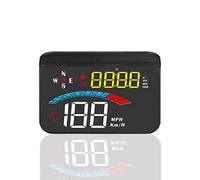 Head Up Display Auto HUD GPS Tacómetro inteligente, iKiKin 3.5 pulgadas Proyector led de vidrio, Alarma de sobrevelocidad Alerta de fatiga Anwendbar für alle Autos und Trucks