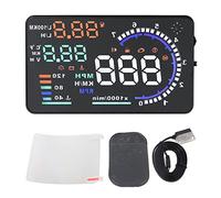 Head Up Display HUD para coche 5 obd ii coche hud 5 pulgadas, pantalla automática de velocidad de la pantalla del parabrisas, compatible con OBD II/EUOBD, con Outils diagnostics pour système de moteur