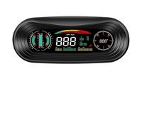 Head Up Display Pantalla de visualización Frontal for automóvil con GPS HUD, inclinómetro, Panel Digital, velocímetro, inclinación, brújula automotriz, Reloj altitud
