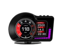 Head Up Display Pantalla de visualización Frontal for automóvil HUD, GPS, Sistema Dual, medidor Velocidad, velocímetro, RPM, función Alarma Voltaje