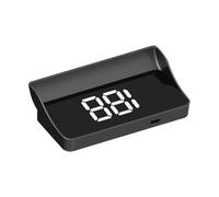 Head Up Display Pantalla de visualización Frontal GPS Velocidad KMH HUD Digital Proyector Parabrisas Medidor Velocidad Reloj Indicador Accesorio electrónico(W1 White)