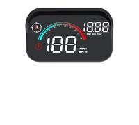 Head Up Display Pantalla de visualización Frontal HUD, velocímetro Digital Universal, proyección sobre Vidrio, medidor Velocidad for automóvil, proyector Parabrisas, Reloj
