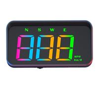 Head-Up Display para Coches, GPS de Alta Frecuencia de Actualización, Visibilidad Más Clara, Calibración de Errores de Velocidad, con Plug and Play para una Conducción Segura