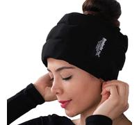 HEADACHE HAT - Gorro de alivio de migraña, paquete de hielo antimigraña, 2 horas de frío, 24 paquetes de hielo individuales extraíbles en una diadema ajustable, diseñada por una persona que sufre de