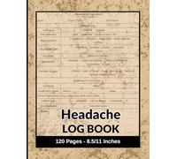 Headache Log Book: Daily Journal to Record Migraine Symptoms, Triggers, and Treatments