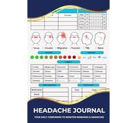 Headache & Migraine Tracker Journal: Daily Logbook to Monitor Tension, Cluster, TMJ, Neck & Sinus Pain | Record Triggers, Severity, Medications & Relief Patterns: Track, manage & ease your pain