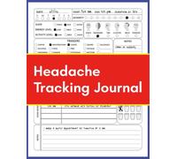 Headache Tracking Journal: Daily Migraine, Tension, Sinus, Cluster, TMJ, and Neck Pain Log Book - Tracker for Triggers, Pain Levels, Relief Measures, Duration, Food and Water Intake, and More